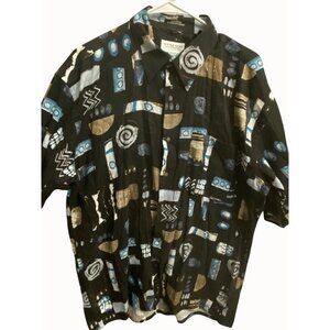Crazy Pattern Tuttle Golf Collection Mens L Shirt